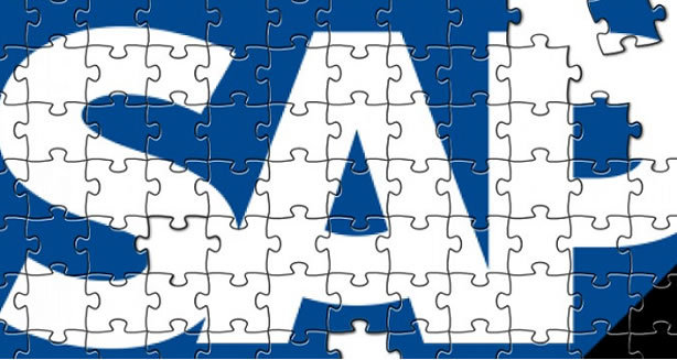 SAP logo puzzle SAP logo puzzle