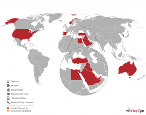 FireEye_Paesi_Industrie_colpite