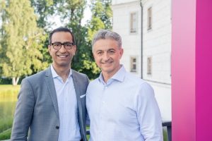 Adel Al-Saleh CEO T-Systems_e Sanjay Brahmawar CEO SoftwareAG