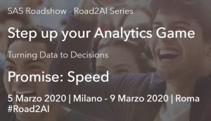 SAS Roadshow 2020 SAS Roadshow 2020