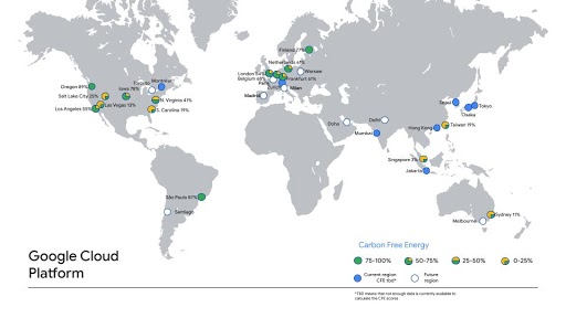 carbon free google cloud