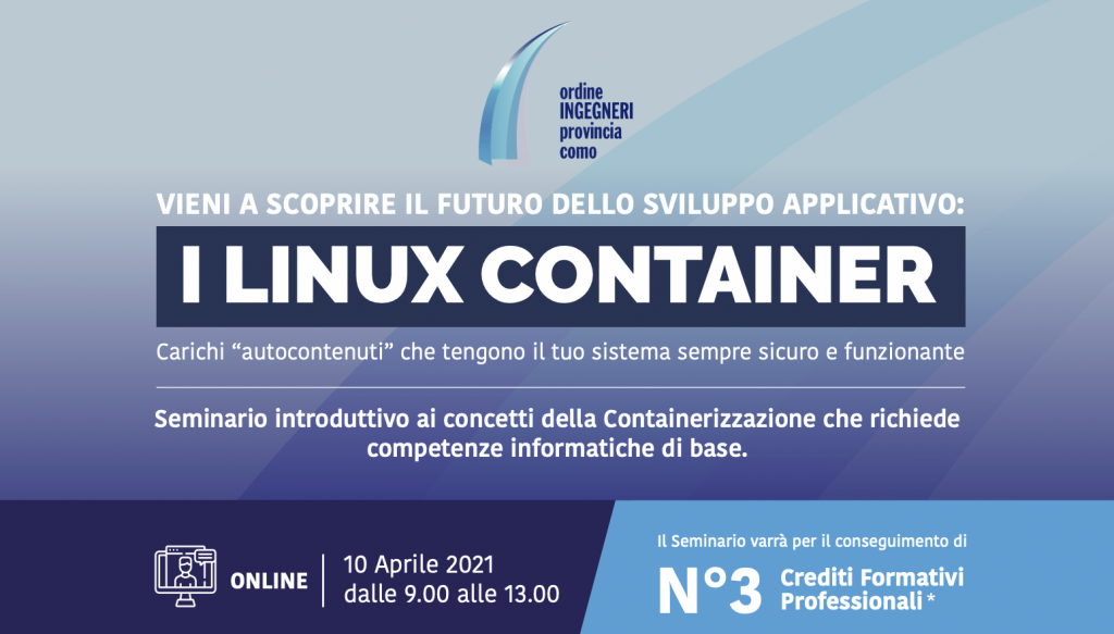 Linux Container seminario 10 aprile 2021