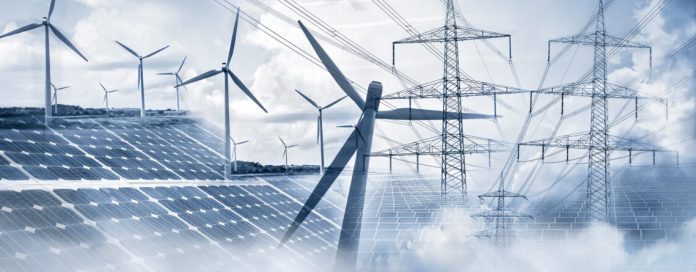 Power supply with solar energy and wind power