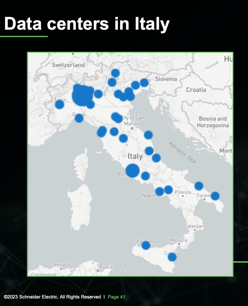 Schneider-data center in Italia