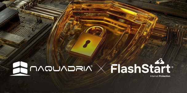 Naquadria integra protezione DNS avanzata grazie alla partnership con FlashStart Group