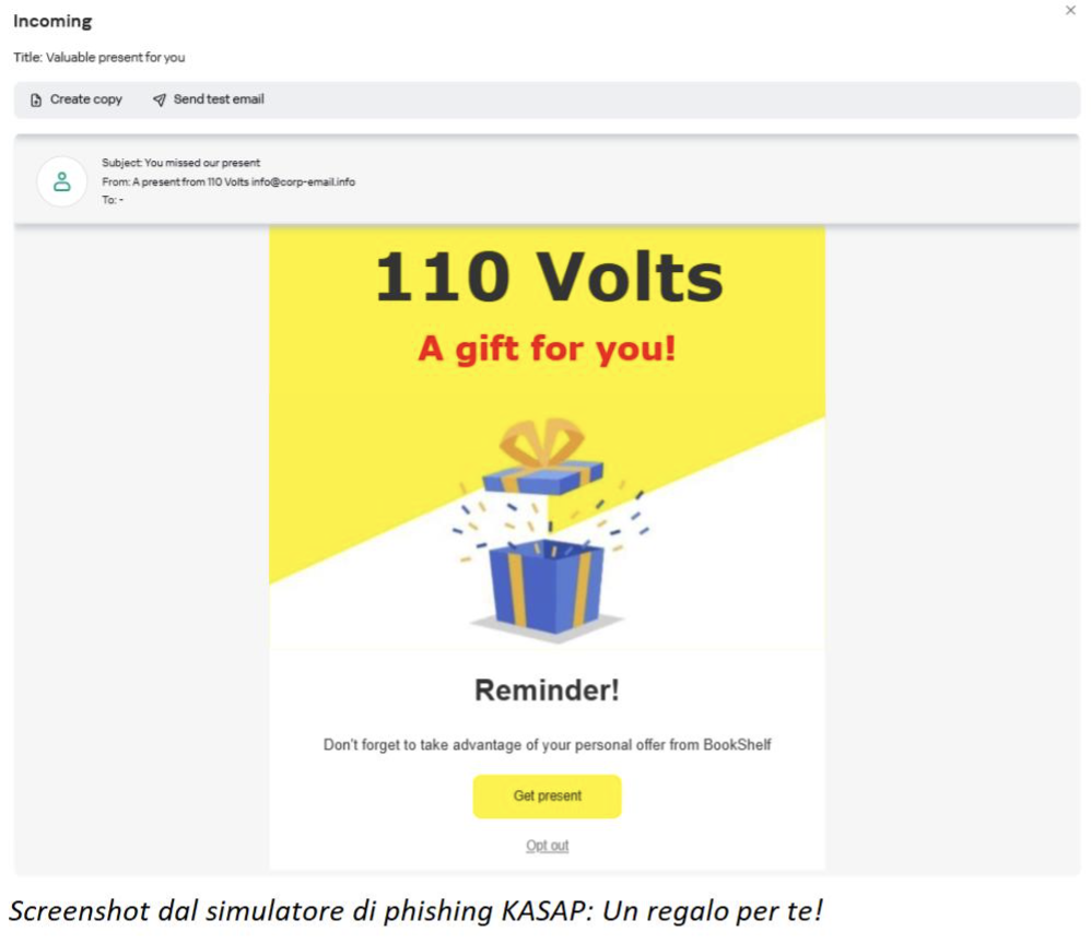 phishing aziendale-Kaspersky